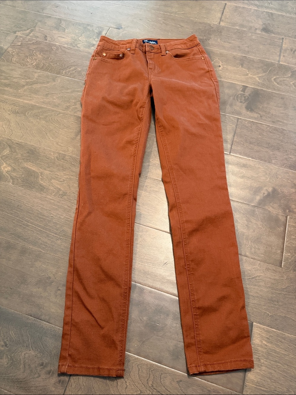 Wrangler Women's Rust Orange Straight Leg Pants